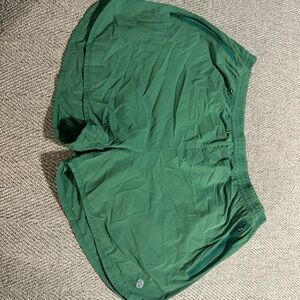 Men's Athletic Green Running Shorts